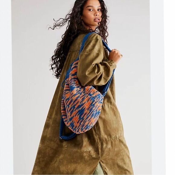 NWOT Free People Montana Crochet Backpack- So cool in crochet  backpack - Picture 2 of 7